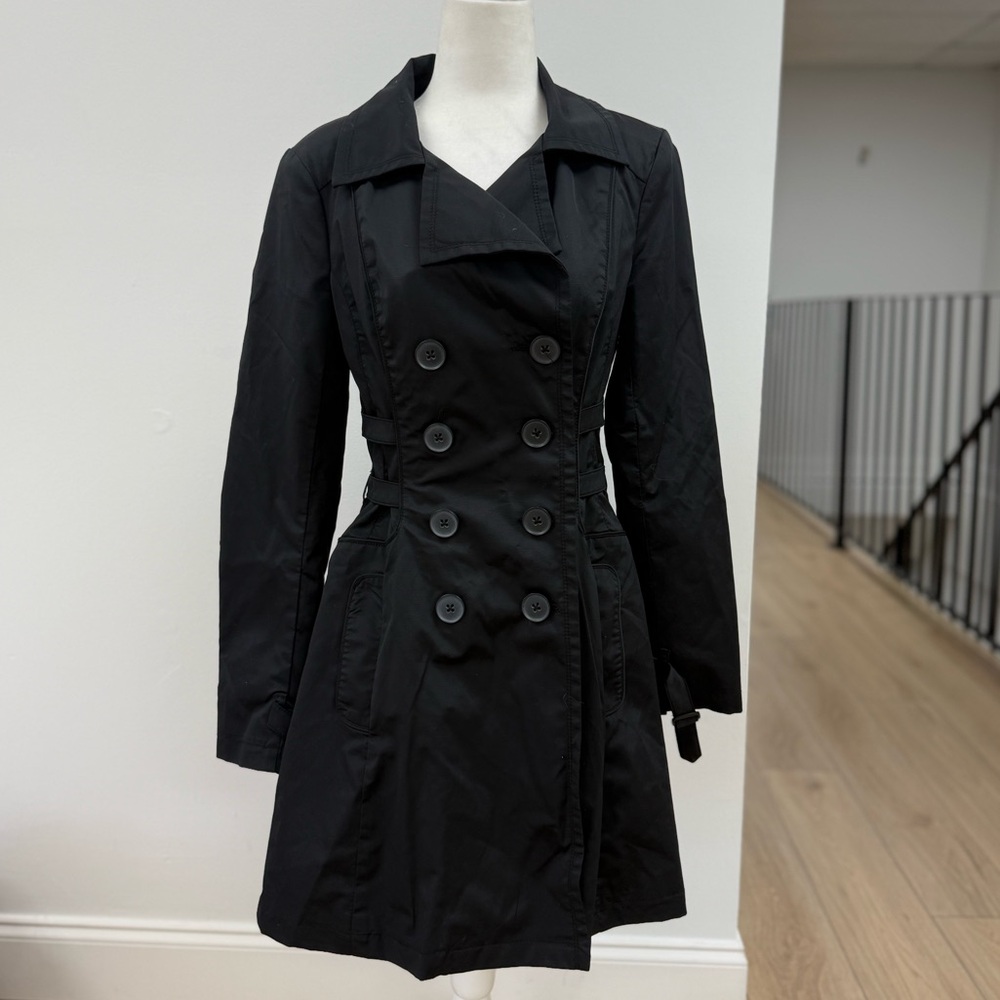 Bebe Black Trench Coat